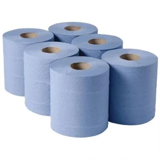 Centrefeed Blue Roll 2 Ply 150 Meter (Pack of 6)