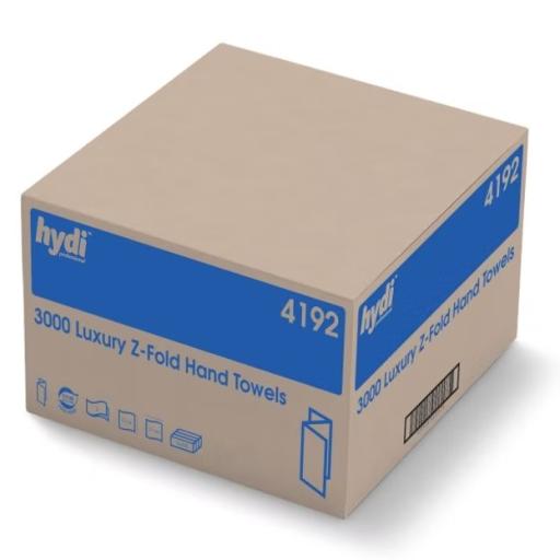 Luxury White Z-Fold Hand Towels 2Ply 3000 Sheets