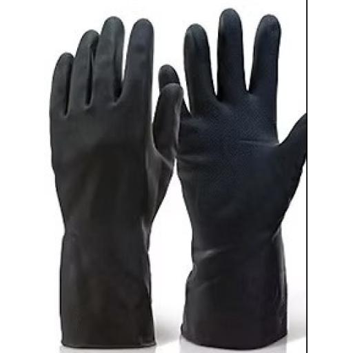 Heavy Duty Rubber Gloves Extra Tough (Pack of 10)