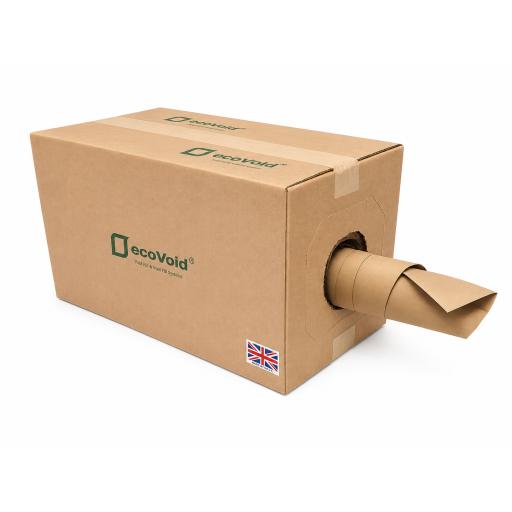 ecoVoid Void Fill Paper in Dispenser Box - 375mm x 300m x 75gsm Recycled